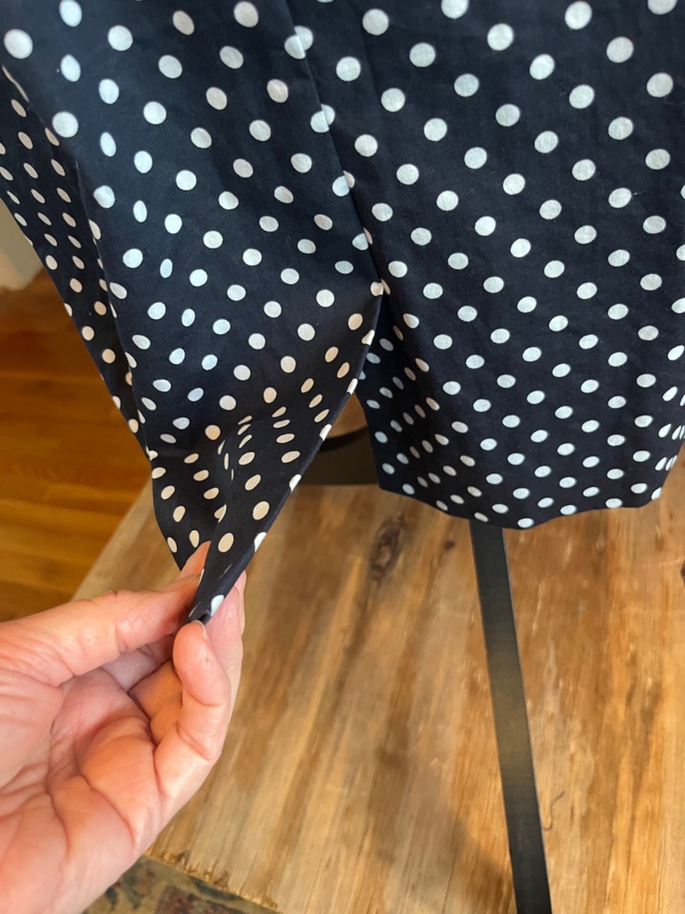 Tahari Adam Levine Black Polka Dot Midi Dress with White Trim
Sz. 12 - Picture 8 of 14